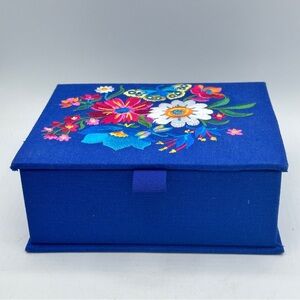 French Garden Embroidered Jewelry Box